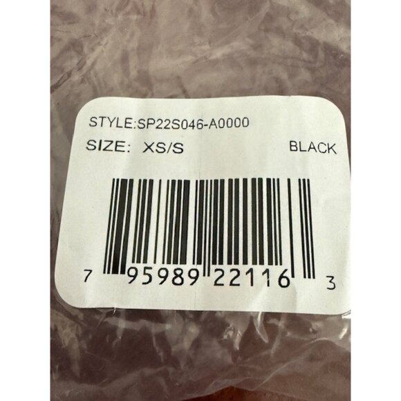 525 Fringe Dress Black XS S Open Knit Crochet Tassel Hem See-Through whimsigoth - Picture 13 of 16